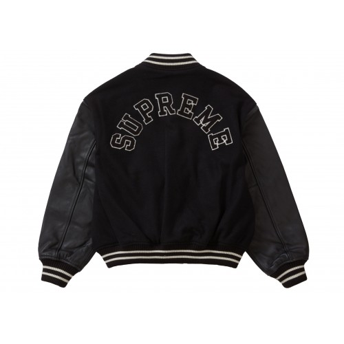Оригинальный шмот Supreme Tiger Varsity Jacket Black - 70см