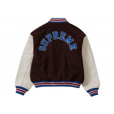 Supreme Tiger Varsity Jacket Brown