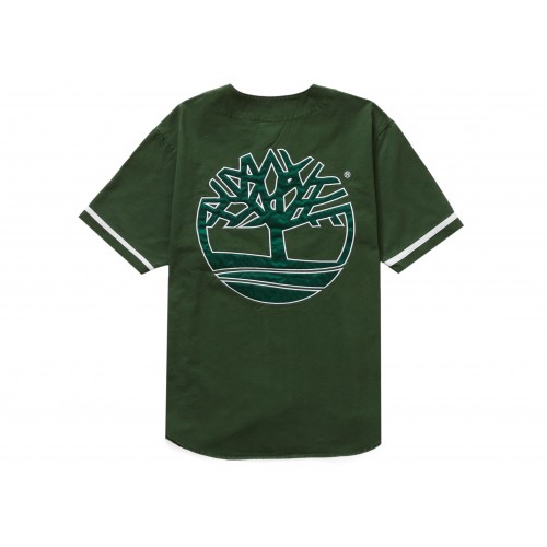 Оригинальный шмот Supreme Timberland Baseball Jersey Green