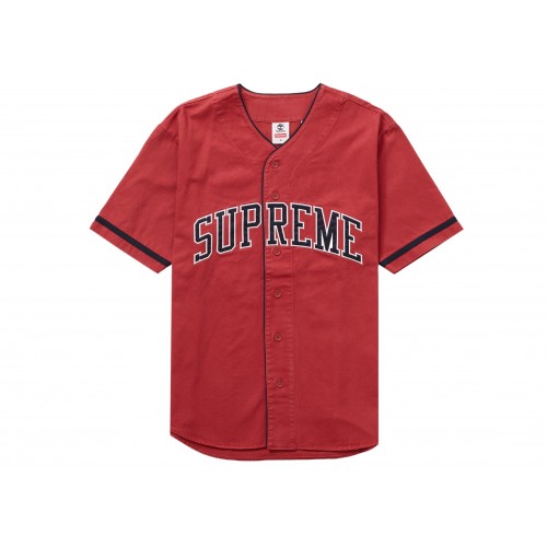 Оригинальный шмот Supreme Timberland Baseball Jersey Red