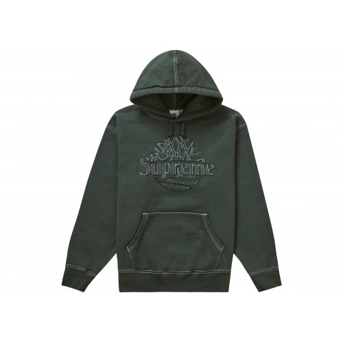 Оригинальный шмот Supreme Timberland Hooded Sweatshirt (SS23) Dark Green - 70см