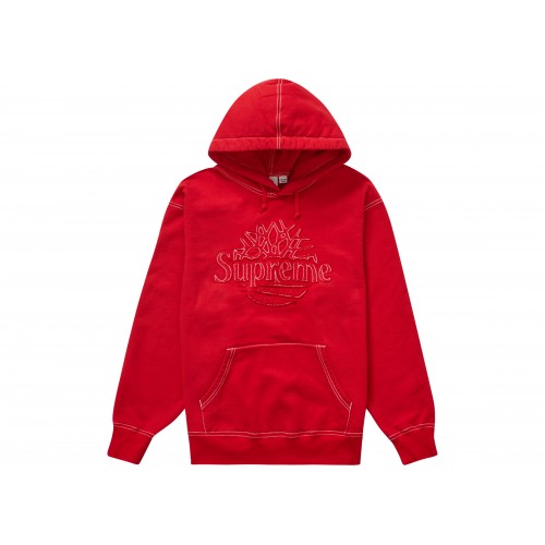 Оригинальный шмот Supreme Timberland Hooded Sweatshirt (SS23) Red - 70см