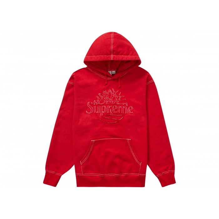 Supreme Timberland Hooded Sweatshirt SS23 Red