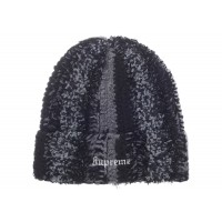Supreme Tinsel Stripe Beanie Black