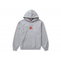 Supreme Toy Machine Hooded Sweatshirt Heather Grey
