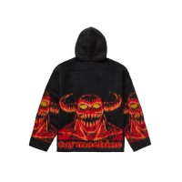 Supreme Toy Machine Zip Up Hooded Sweater Black