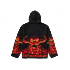 Supreme Toy Machine Zip Up Hooded Sweater Black