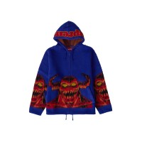 Supreme Toy Machine Zip Up Hooded Sweater Blue