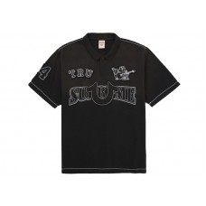 Supreme True Religion Applique Polo Black