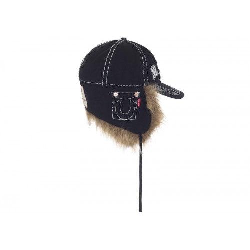 Supreme True Religion Earflap 5-Panel Black