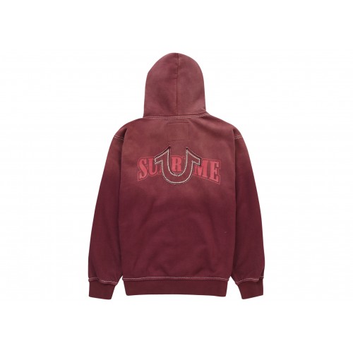 Оригинальный шмот Supreme True Religion Zip Up Hooded Sweatshirt (FW22) Eggplant