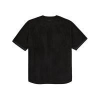 Supreme Ultrasuede Mesh Baseball Jersey Black