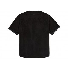 Supreme Ultrasuede Mesh Baseball Jersey Black