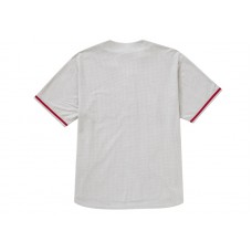 Supreme Ultrasuede Mesh Baseball Jersey Grey