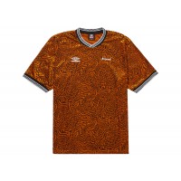 Supreme Umbro Jacquard Animal Print Soccer Jersey Orange