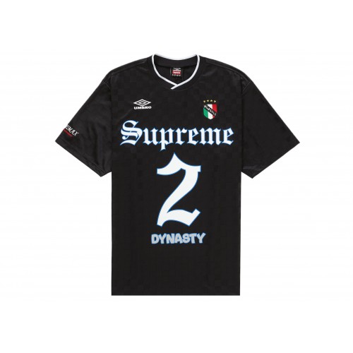 Оригинальный шмот Supreme Umbro Soccer Jersey Black - 70см