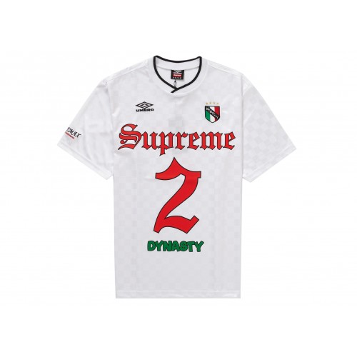Оригинальный шмот Supreme Umbro Soccer Jersey White - 70см