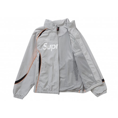 Оригинальный шмот Supreme Umbro Track Jacket Grey - 70см