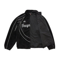 Supreme Umbro Velour Track Jacket Black