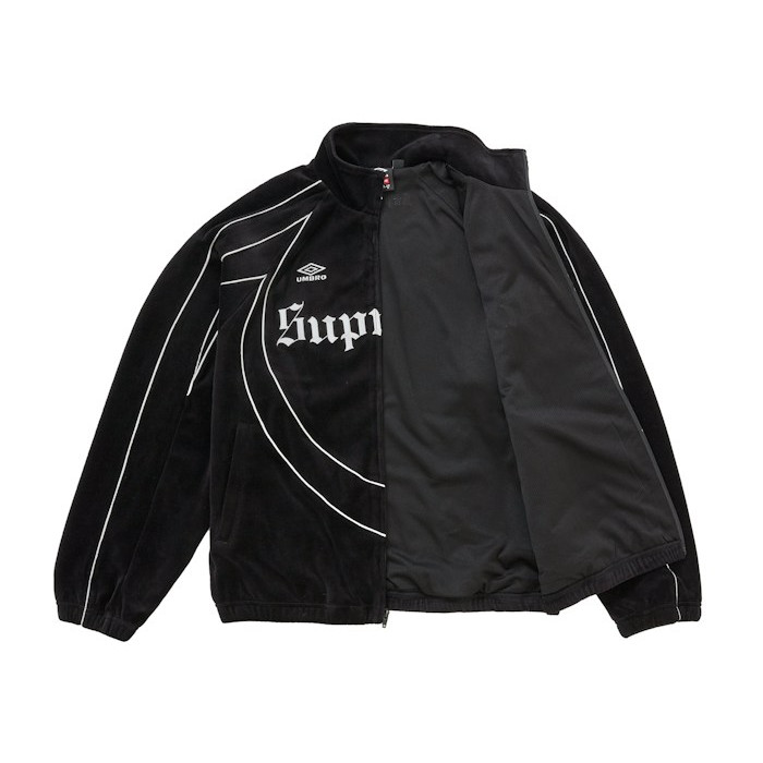 Куртка Supreme Umbro Velour Track Jacket Black Куртка Supreme Umbro Velour Track Jacket Black