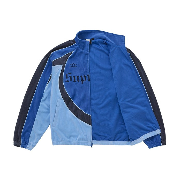 Куртка Supreme Umbro Velour Track Jacket Blue Куртка Supreme Umbro Velour Track Jacket Blue