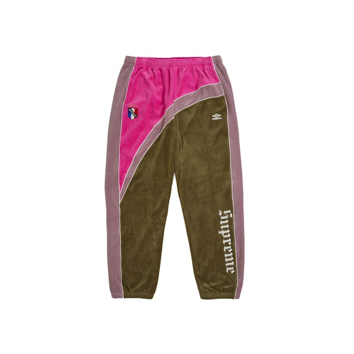 Спортивные штаны Supreme Umbro Velour Track Pant Olive Спортивные штаны Supreme Umbro Velour Track Pant Olive
