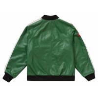 Supreme Vanson Leathers Perforated Bomber Jacket Green