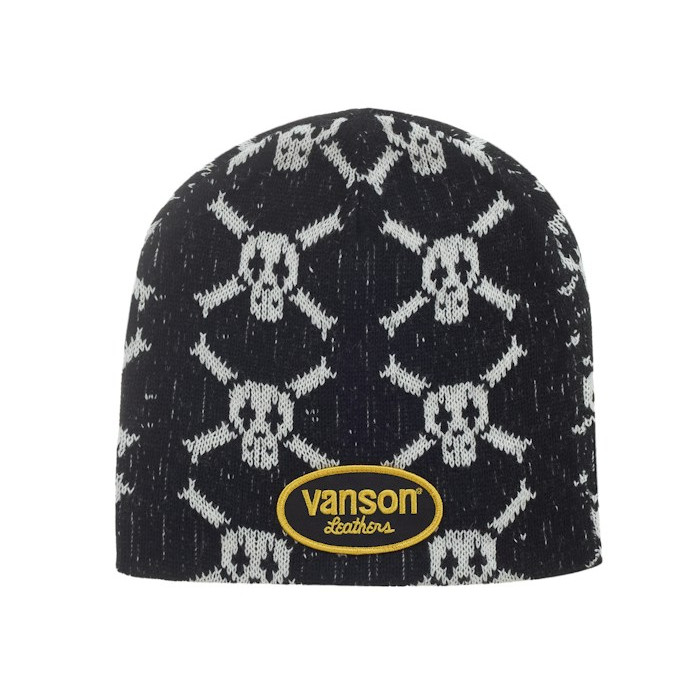 Шапка Supreme Vanson Leathers Skull Beanie Black Шапка Supreme Vanson Leathers Skull Beanie Black