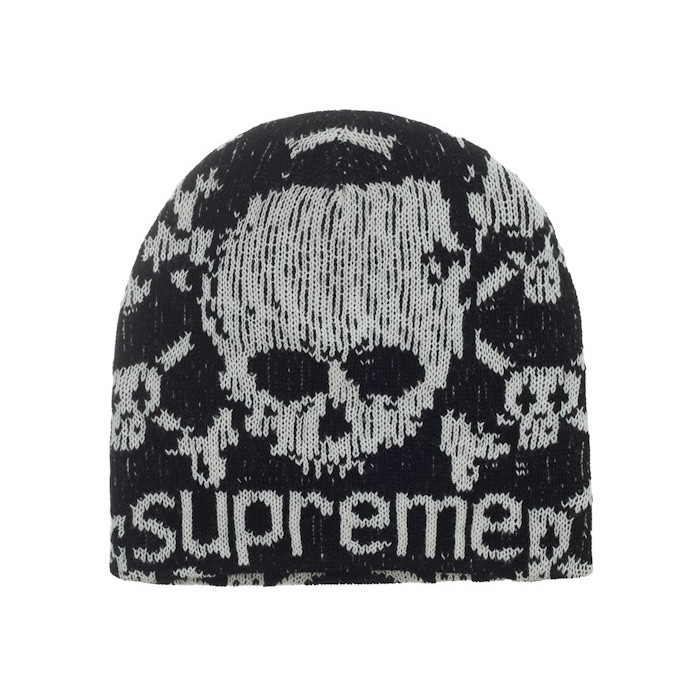 Шапка Supreme Vanson Leathers Skull Beanie Black Шапка Supreme Vanson Leathers Skull Beanie Black