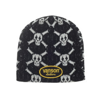 Supreme Vanson Leathers Skull Beanie Black