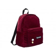 Supreme Velvet Backpack Red Leopard