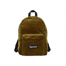 Supreme Velvet Backpack Tan Leopard