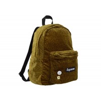 Supreme Velvet Backpack Tan Leopard