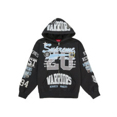Supreme Warriors Applique Zip Up Hooded Sweatshirt Black