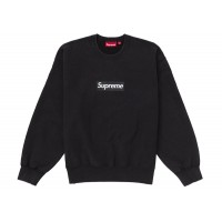 Supreme Washed Box Logo Crewneck Black