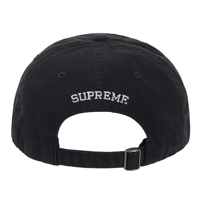 Кепка Supreme Washed Canvas S Logo 6-Panel Hat (FW26) Black Кепка Supreme Washed Canvas S Logo 6-Panel Hat (FW26) Black
