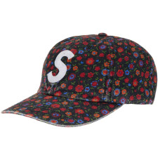 Supreme Washed Canvas S Logo 6-Panel Hat (FW26) Floral Multicolor