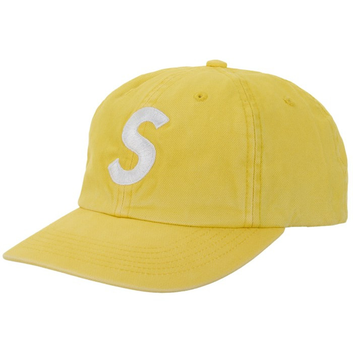 Кепка Supreme Washed Canvas S Logo 6-Panel Hat (FW26) Yellow Кепка Supreme Washed Canvas S Logo 6-Panel Hat (FW26) Yellow