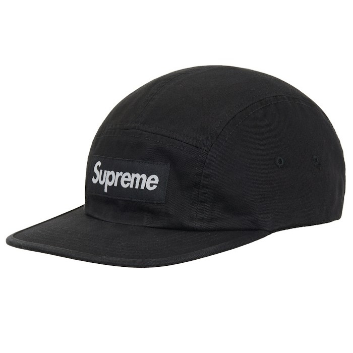 Кепка Supreme Washed Chino Twill Camp Cap (SS26) Black Кепка Supreme Washed Chino Twill Camp Cap (SS26) Black