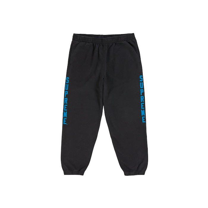 Спортивные штаны Supreme Washed Logo Sweatpant Black Спортивные штаны Supreme Washed Logo Sweatpant Black