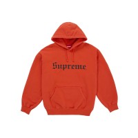 Supreme Washed Old English Hooded Sweatshirt Orange