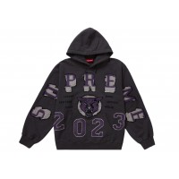 Supreme Washed Panther Hooded Sweatshirt Washed Black