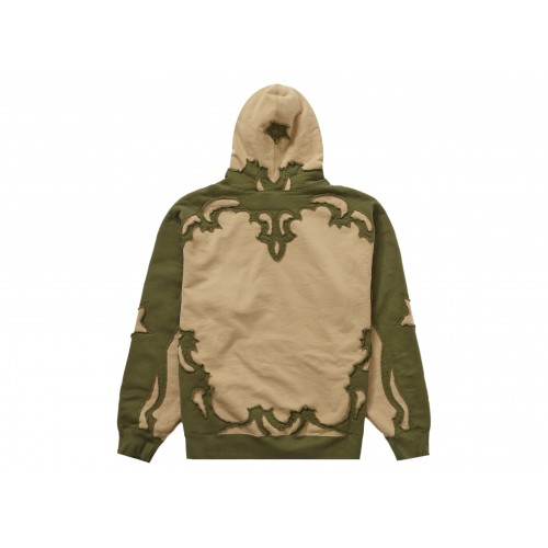 Оригинальный шмот Supreme Western Cut Out Hooded Sweatshirt Dark Tan - 70см