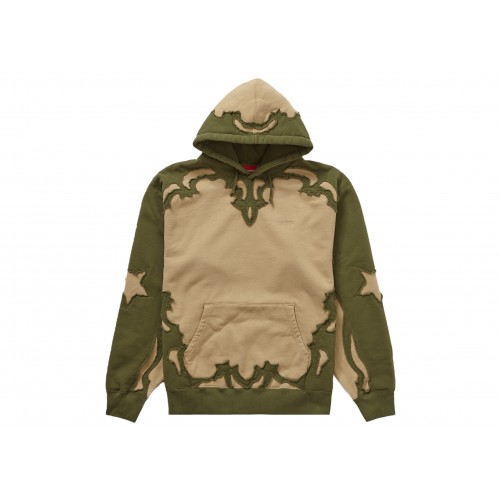Оригинальный шмот Supreme Western Cut Out Hooded Sweatshirt Dark Tan - 70см