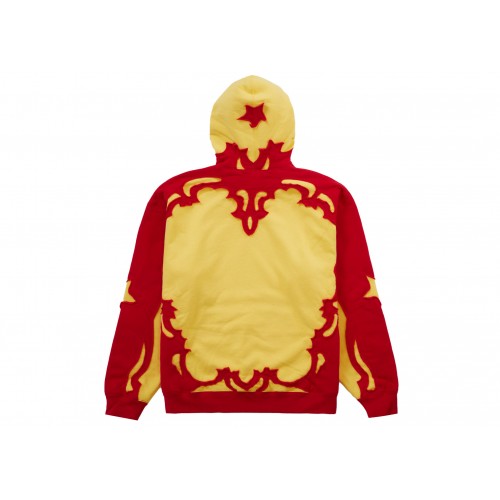 Оригинальный шмот Supreme Western Cut Out Hooded Sweatshirt Gold - 70см