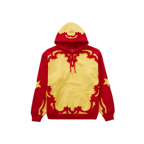 Оригинальный шмот Supreme Western Cut Out Hooded Sweatshirt Gold - 70см
