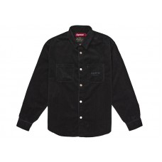 Supreme Wide Wale Corduroy Snap Shirt (FW25) Black