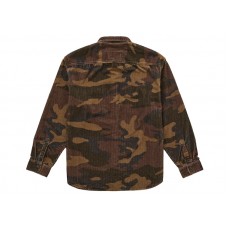 Supreme Wide Wale Corduroy Snap Shirt (FW25) Woodland Camo
