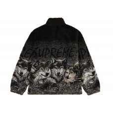 Supreme Wolf Fleece Jacket Black
