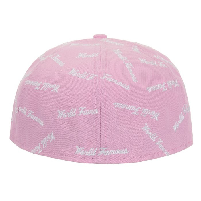 Кепка Supreme World Famous Box Logo New Era 59Fifty Fitted Hat Pink Кепка Supreme World Famous Box Logo New Era 59Fifty Fitted Hat Pink